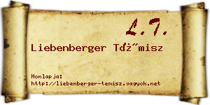 Liebenberger Témisz névjegykártya