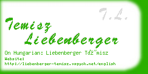 temisz liebenberger business card
